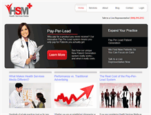Tablet Screenshot of healthservicesmedia.com